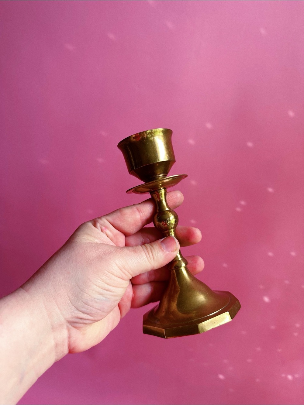 Brass Candlestick Holder - Classic Taper Candle Holder - Gold